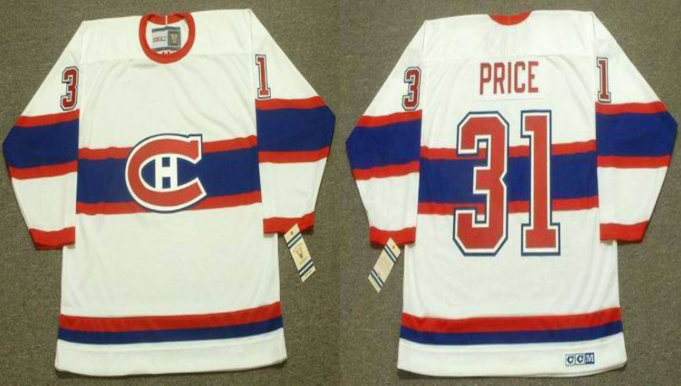 2019 Men Montreal Canadiens 31 Price White CCM NHL jerseys